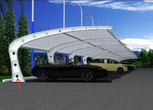 膜結構車棚